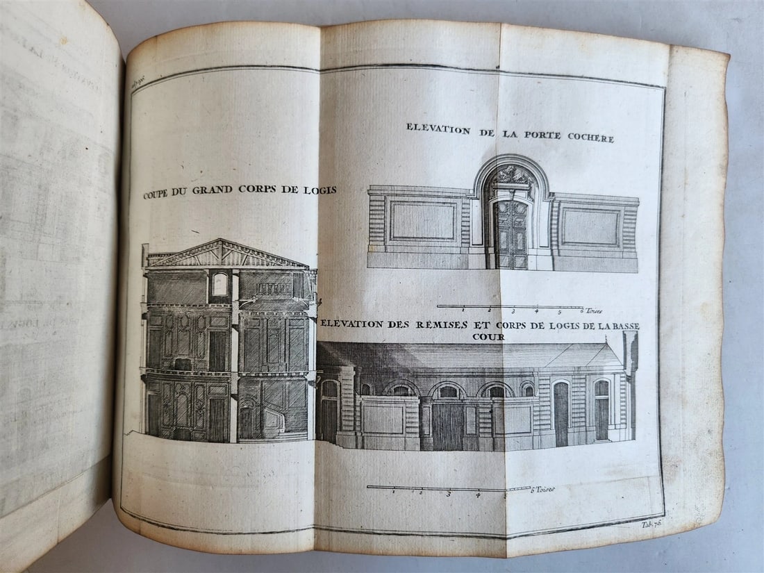 1759 ARCHITECTURE FULLY ILLUSTRATED by d'AVILER antique VIGNOLA MICHELANGELO - 19