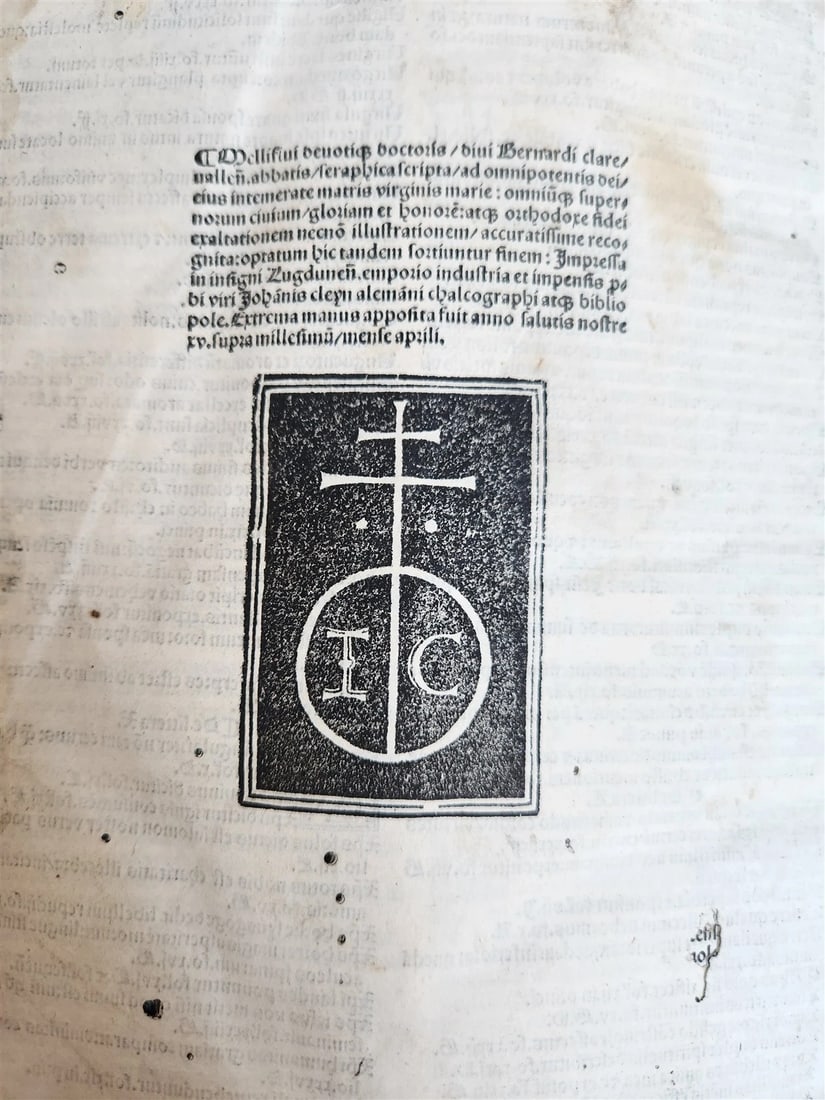 1515 POST-INCUNABULA SERMONS by Bernardus Clarevallensis antique 16th CENTURY - 3