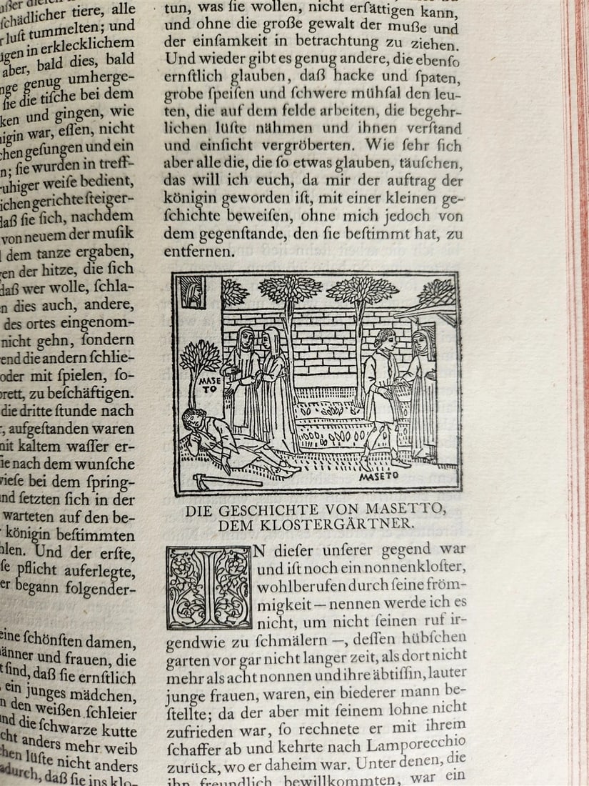 1912 DECAMERON in GERMAN by BOCCACCHIO antique LTD EDITION ILLUSTRATED FOLIO - 12
