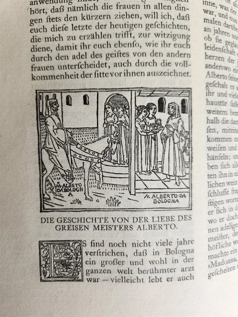1912 DECAMERON in GERMAN by BOCCACCHIO antique LTD EDITION ILLUSTRATED FOLIO - 17