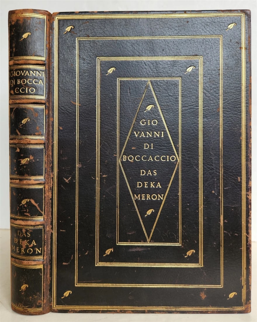 1912 DECAMERON in GERMAN by BOCCACCHIO antique LTD EDITION ILLUSTRATED FOLIO (1 of 17)