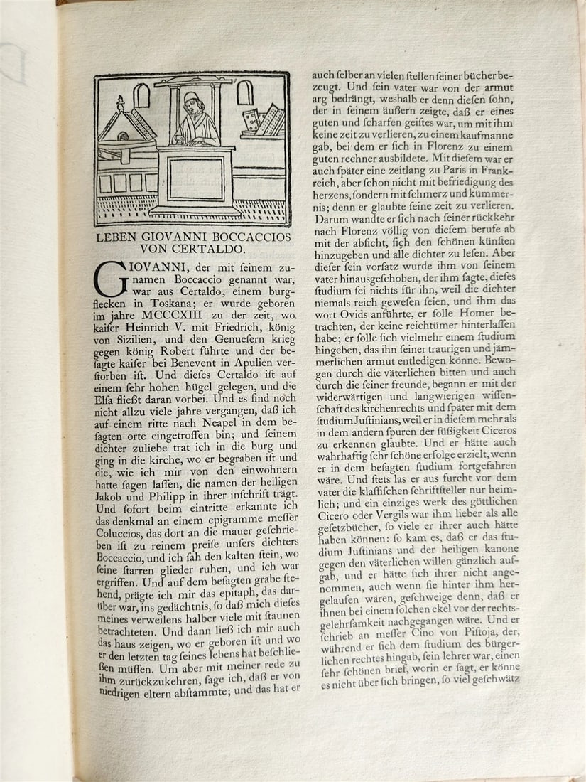 1912 DECAMERON in GERMAN by BOCCACCHIO antique LTD EDITION ILLUSTRATED FOLIO - 4