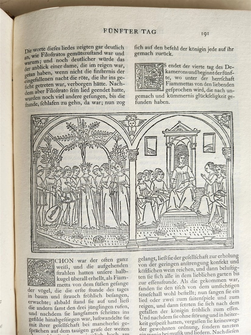 1912 DECAMERON in GERMAN by BOCCACCHIO antique LTD EDITION ILLUSTRATED FOLIO - 9