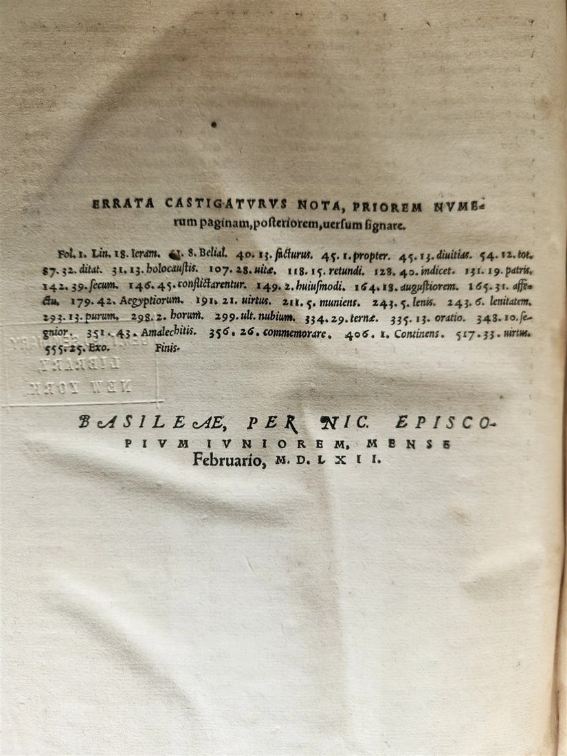1562 PHILOSOPHY by Gregory of Nyssa antique PIGSKIN BOUND 16th CENTURY FOLIO - 11