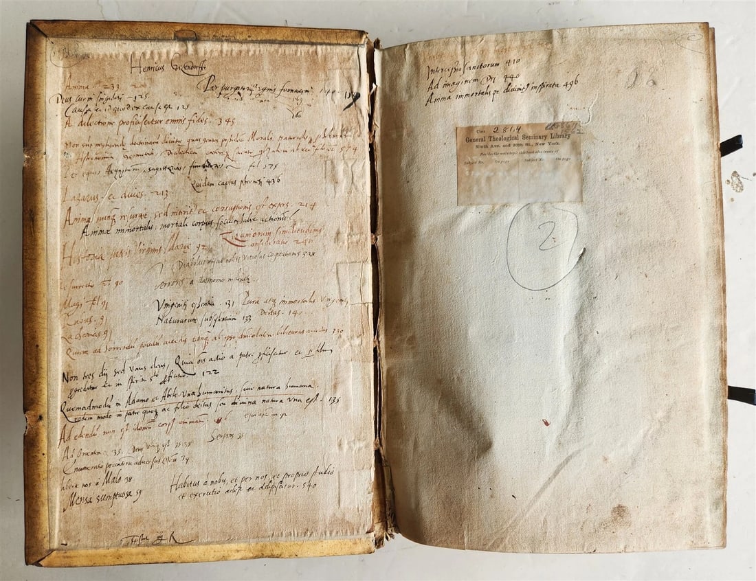 1562 PHILOSOPHY by Gregory of Nyssa antique PIGSKIN BOUND 16th CENTURY FOLIO - 4