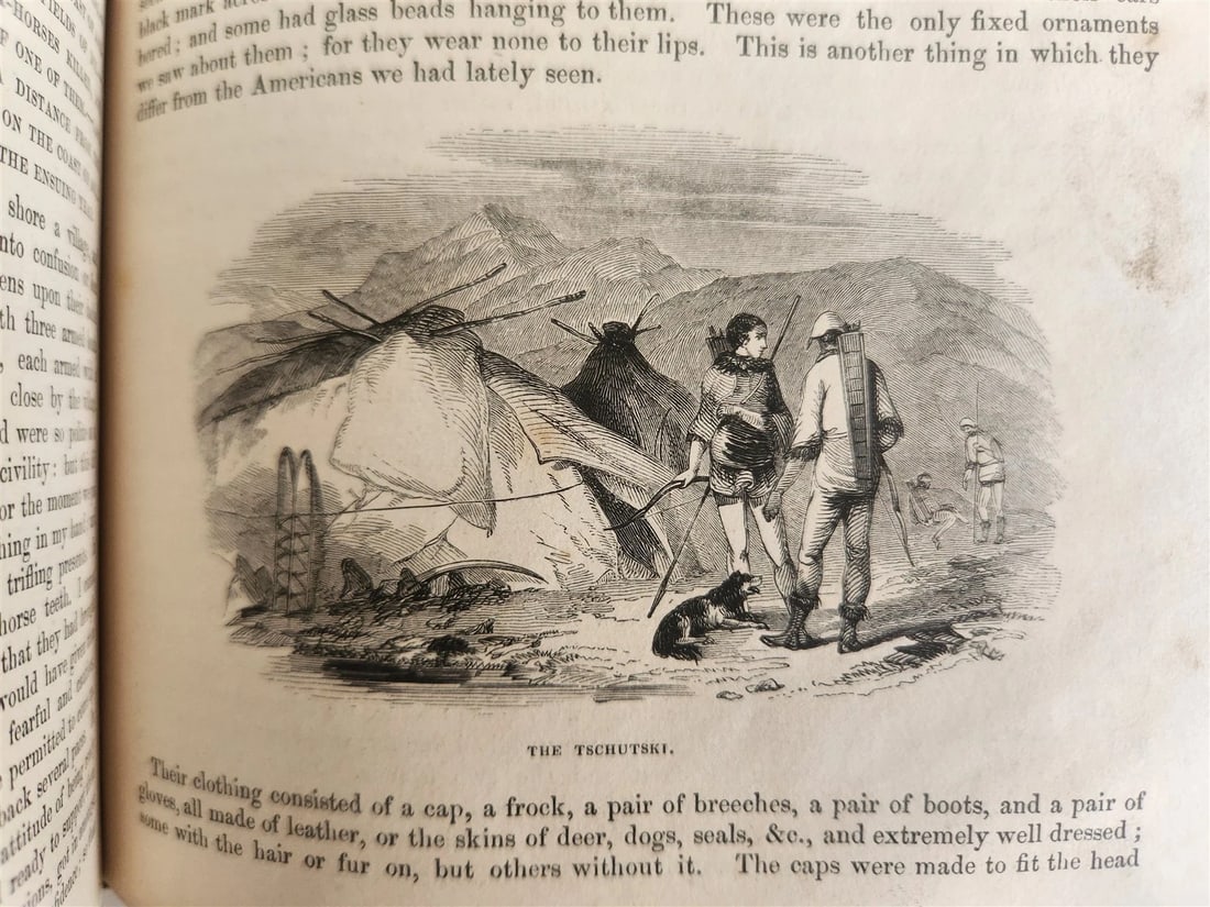 1842 VOYAGES of CAPTAIN COOK ILLUSTRATED 2 VOLUMES antique in ENGLISH - 11