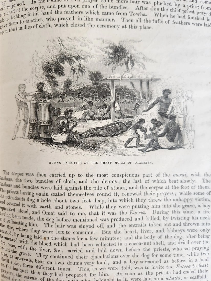 1842 VOYAGES of CAPTAIN COOK ILLUSTRATED 2 VOLUMES antique in ENGLISH - 15