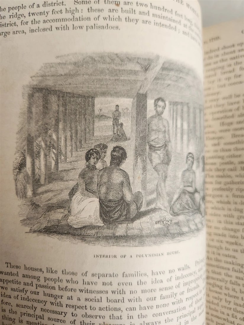 1842 VOYAGES of CAPTAIN COOK ILLUSTRATED 2 VOLUMES antique in ENGLISH - 18