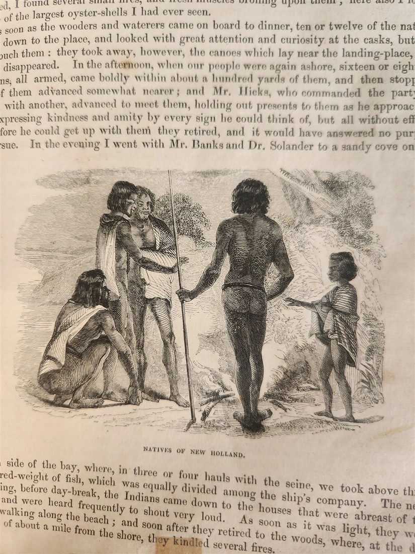 1842 VOYAGES of CAPTAIN COOK ILLUSTRATED 2 VOLUMES antique in ENGLISH - 19