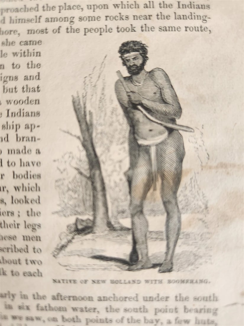 1842 VOYAGES of CAPTAIN COOK ILLUSTRATED 2 VOLUMES antique in ENGLISH - 20