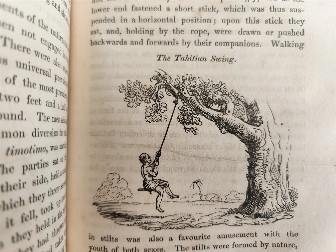 1829 POLYNESIA ILLUSTRATED 2 VOLS antique History Mythology Traditions Manners - 4