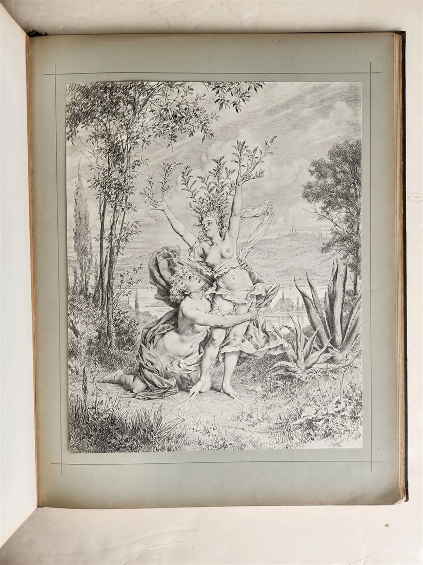 1880s OVID'S METAMORPHOSES ILLUSTRATED antique EROTICA LARGE FOLIO - 11