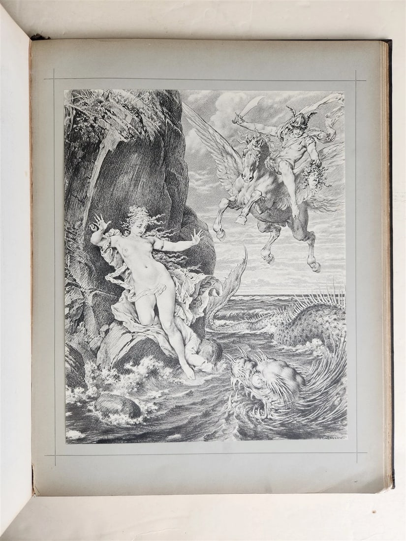 1880s OVID'S METAMORPHOSES ILLUSTRATED antique EROTICA LARGE FOLIO - 12