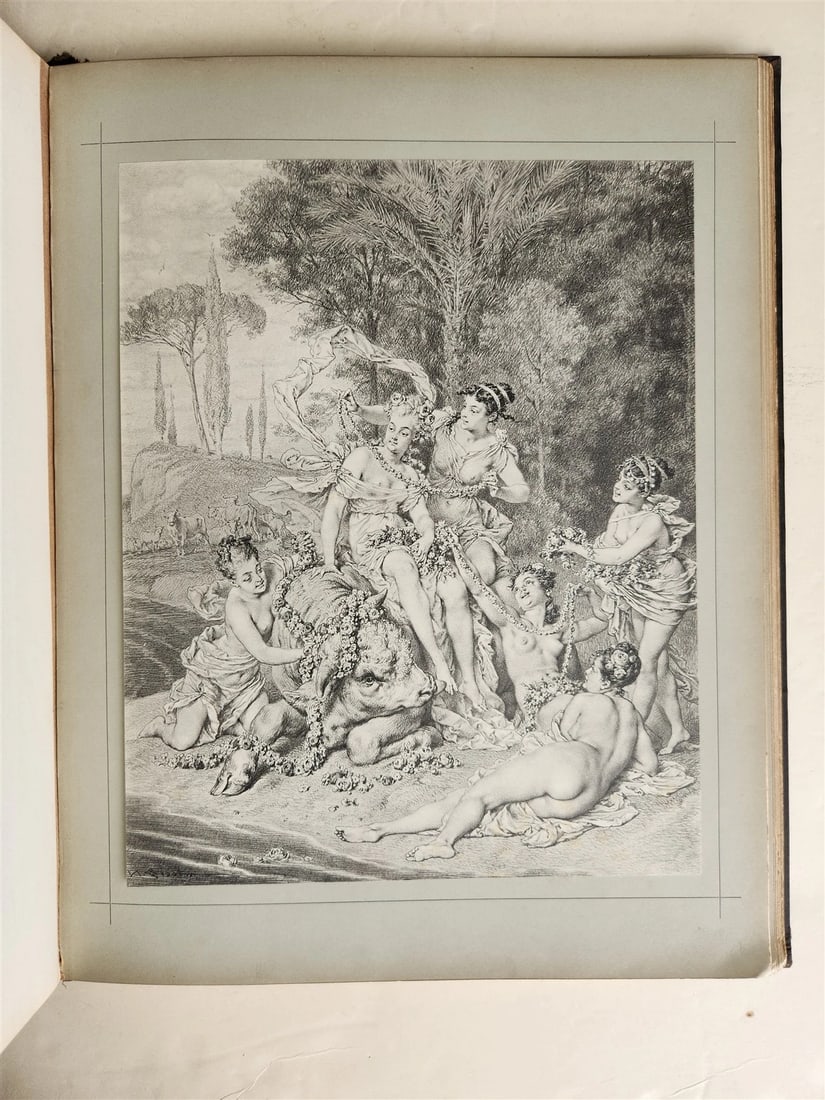 1880s OVID'S METAMORPHOSES ILLUSTRATED antique EROTICA LARGE FOLIO - 14