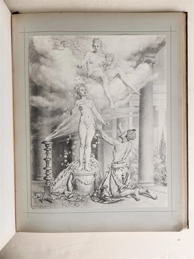 1880s OVID'S METAMORPHOSES ILLUSTRATED antique EROTICA LARGE FOLIO - 15