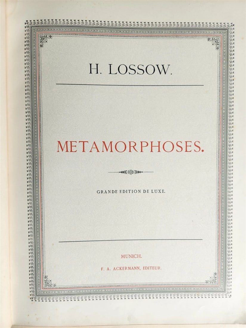 1880s OVID'S METAMORPHOSES ILLUSTRATED antique EROTICA LARGE FOLIO - 3