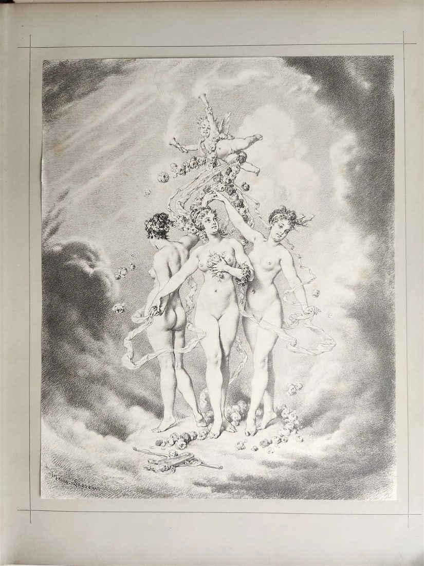 1880s OVID'S METAMORPHOSES ILLUSTRATED antique EROTICA LARGE FOLIO - 4
