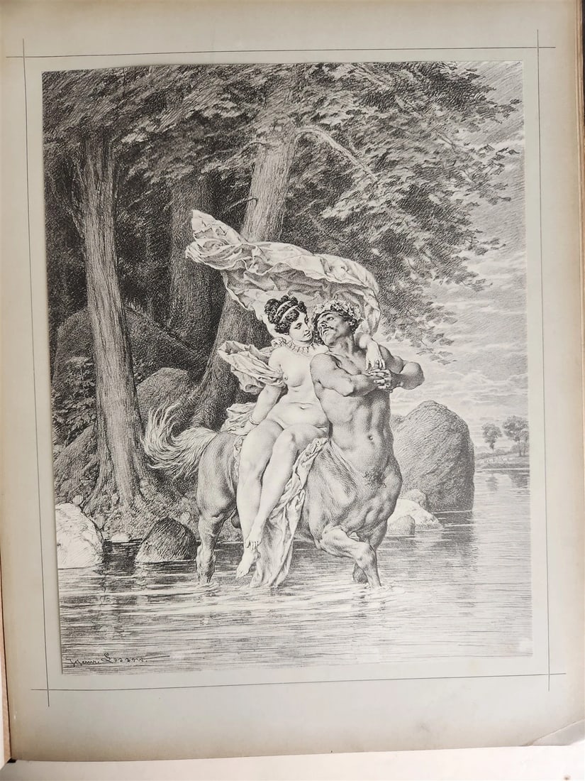 1880s OVID'S METAMORPHOSES ILLUSTRATED antique EROTICA LARGE FOLIO - 8