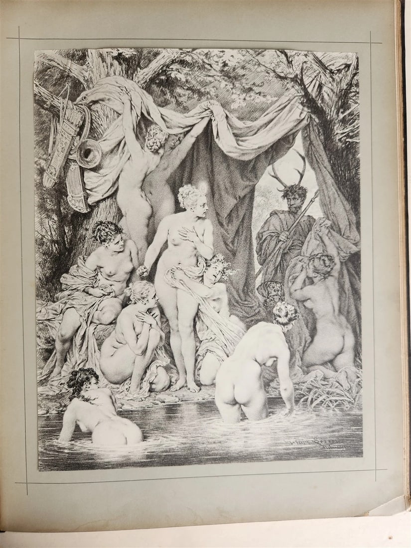 1880s OVID'S METAMORPHOSES ILLUSTRATED antique EROTICA LARGE FOLIO - 9