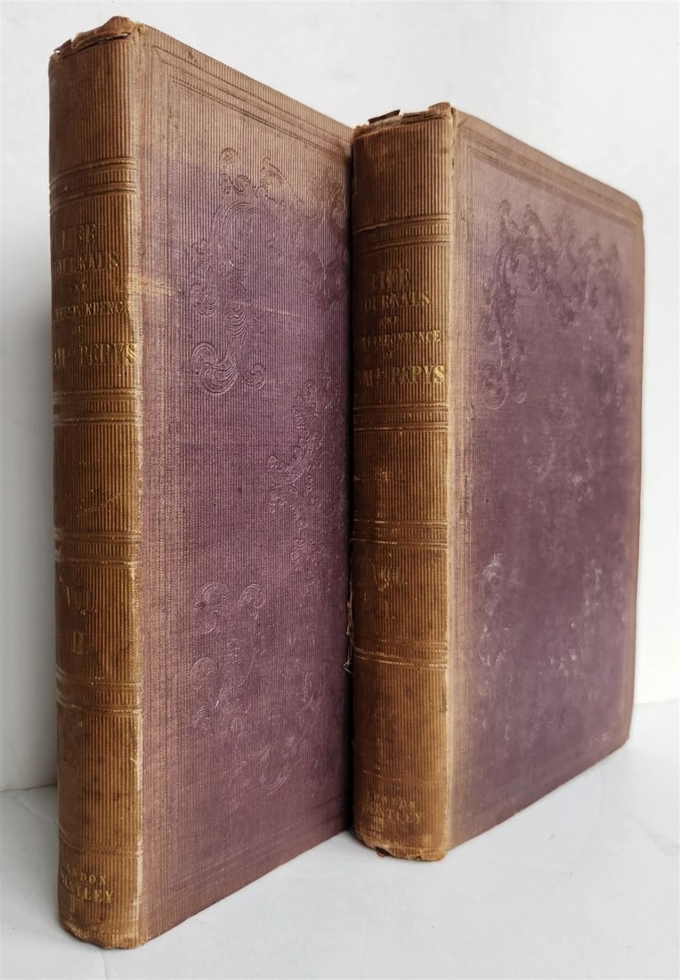 1841 Samuel Pepys Life Journals incl. Narrative of His Voyage to Tangier antique - 2