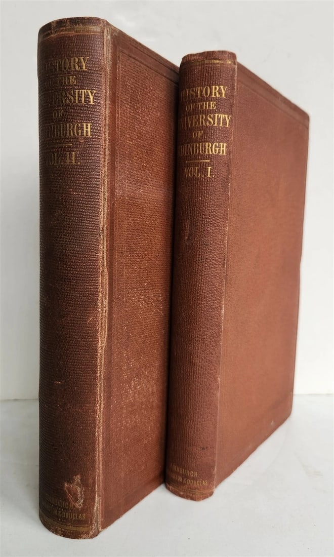 1862 History of The University of Edinburgh 2 VOLUMES by Andrew Dalzel antique (1 of 8)