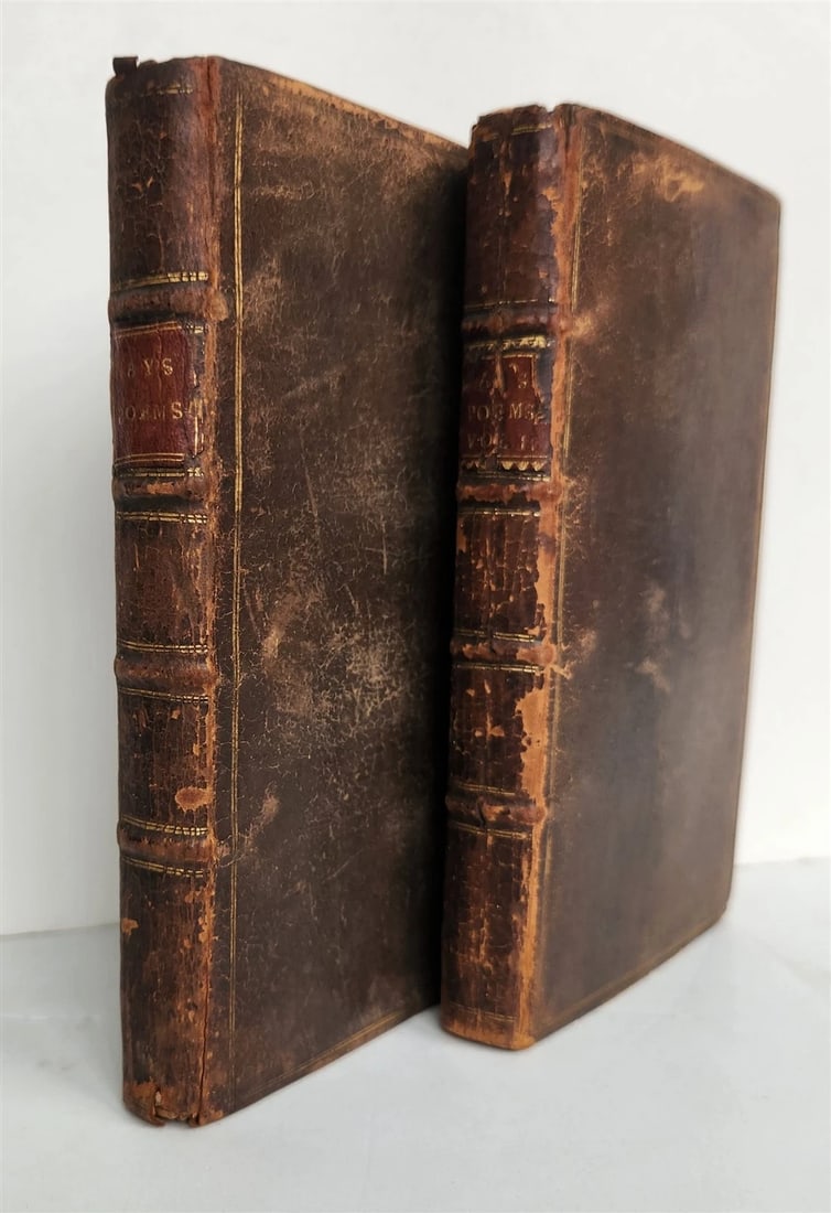 1731 Poems on Several Occasions 2 VOLUMES POETRY by JOHN GAY antique (1 of 18)