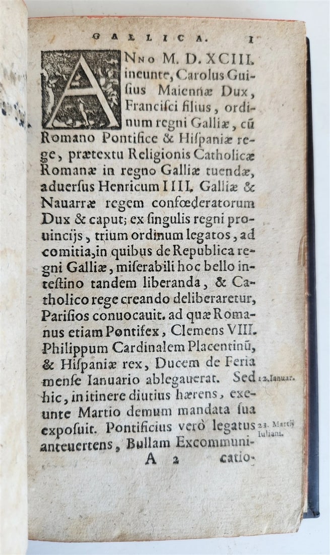 1595 HISTORICAL CHRONICLE by David Chytraeus ANTIQUE 16TH century - 4