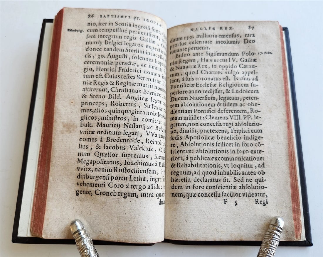 1595 HISTORICAL CHRONICLE by David Chytraeus ANTIQUE 16TH century - 6