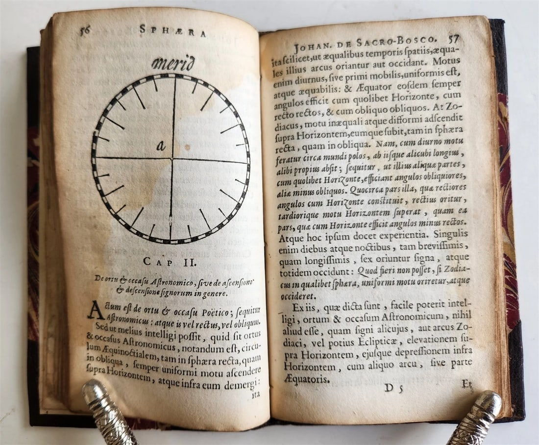 1656 SPHAERA by IOHANNES SACROBOSCO antique ILLUSTRATED astronomy - 15