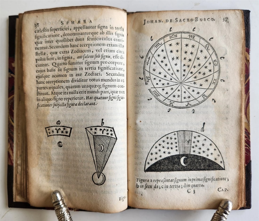 1656 SPHAERA by IOHANNES SACROBOSCO antique ILLUSTRATED astronomy - 17
