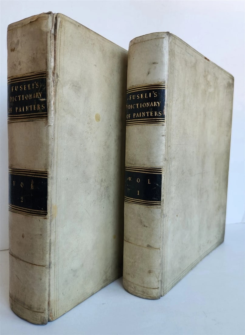 1805 DICTIONARY of PAINTERS by Matthew Pilkington 2 VELLUM BOUND VOLUMES antique: Title: 1805 DICTIONARY of PAINTERS by Matthew Pilkington 2 VELLUM BOUND VOLUMES antique Description: Pilkington (Matthew). A Dictionary of Painters, from the revival of the Art to the present period 2