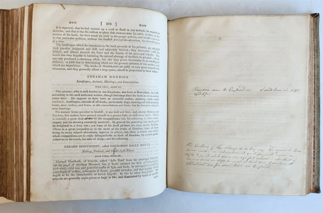 1805 DICTIONARY of PAINTERS by Matthew Pilkington 2 VELLUM BOUND VOLUMES antique - 6
