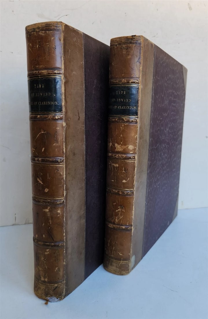 1817 Life of Edward Earl of Clarendon 2 VOLUMES antique - 2