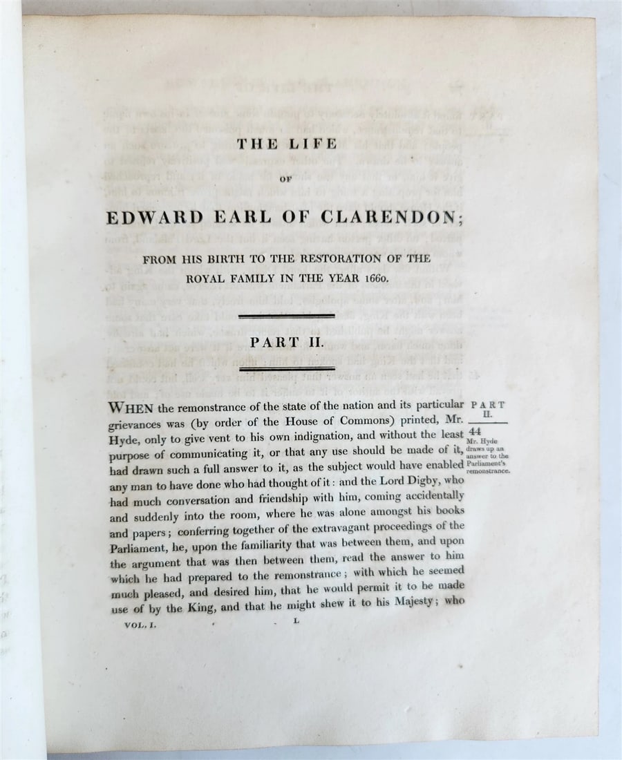 1817 Life of Edward Earl of Clarendon 2 VOLUMES antique - 5