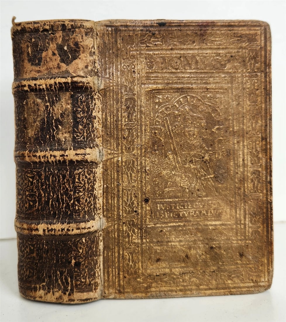 1566 PLUTARCH Parallel Lives of Illustrious Greeks & Romans ANTIQUE pigskin - 2