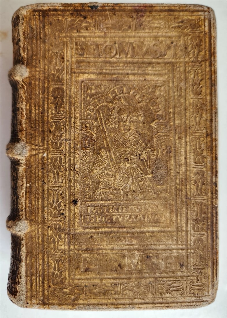 1566 PLUTARCH Parallel Lives of Illustrious Greeks & Romans ANTIQUE pigskin - 4