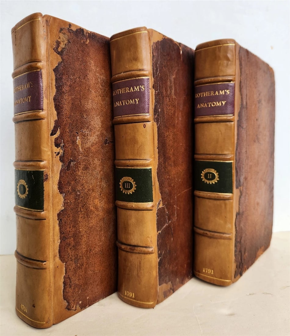 1791 System of Anatomy & Physiology ANTIQUE 3 vols. ILLUSTRATED (1 of 20)