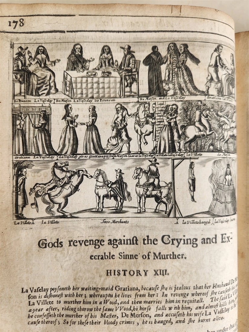 1657 Triumphs of Gods Revenge Against Crying by REYNOLDS ANTIQUE ILLUSTRATED - 16