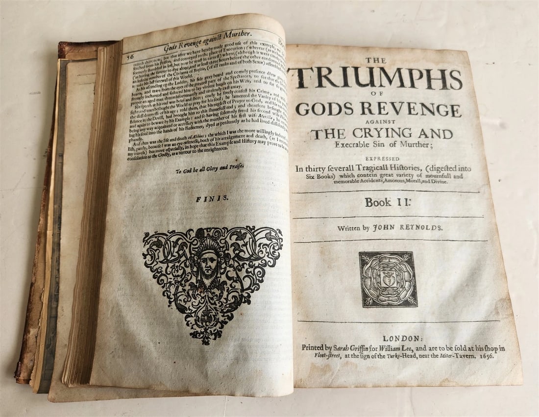 1657 Triumphs of Gods Revenge Against Crying by REYNOLDS ANTIQUE ILLUSTRATED - 4