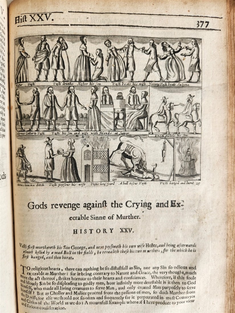 1657 Triumphs of Gods Revenge Against Crying by REYNOLDS ANTIQUE ILLUSTRATED - 6