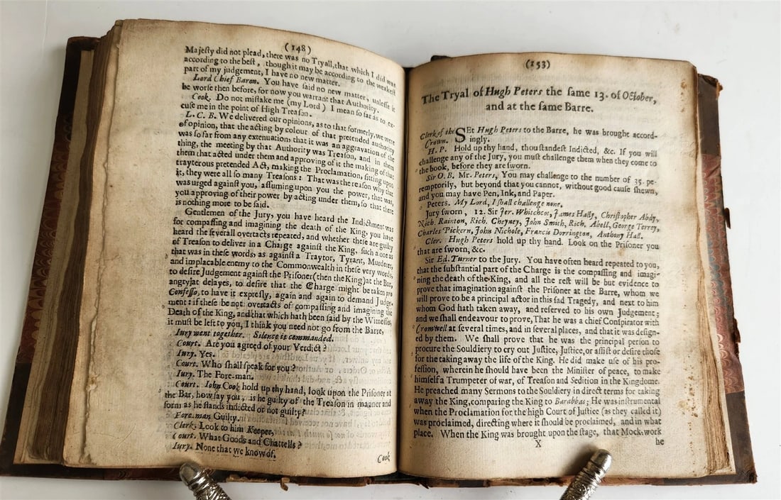 1660 Exact Impartial Accompt of Indictment Arraignment Trial Judgment ANTIQUE - 6