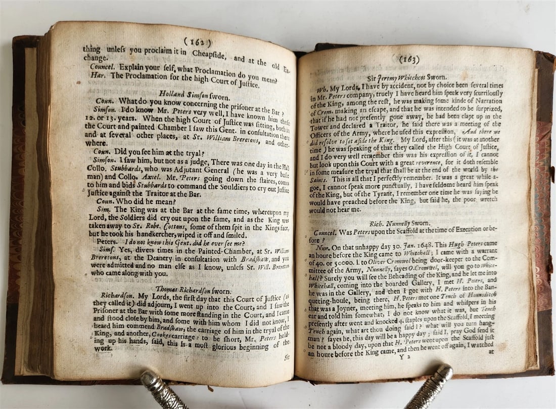 1660 Exact Impartial Accompt of Indictment Arraignment Trial Judgment ANTIQUE - 8