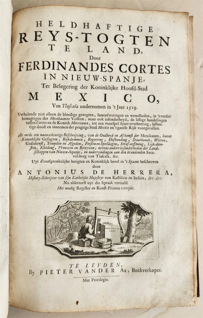 1700s ILLUSTRATED WEST INDIES MEXICO CORTES HISTORY ANTIQUE folio - 16