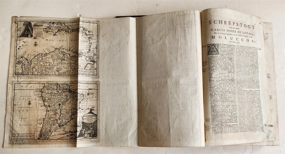 1700s ILLUSTRATED WEST INDIES MEXICO CORTES HISTORY ANTIQUE folio - 3