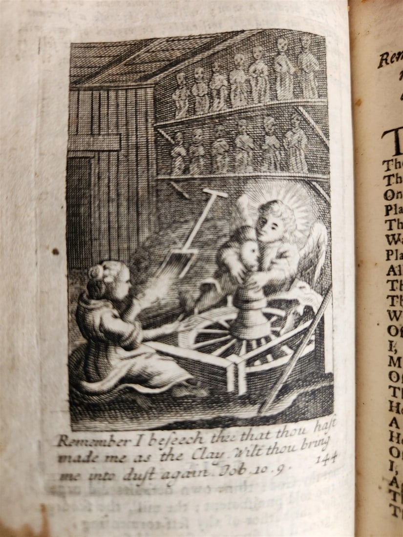 1634 ILLUSTRATED EMBLEM BOOK by Francis Quarles ANTIQUE in ENGLISH - 18