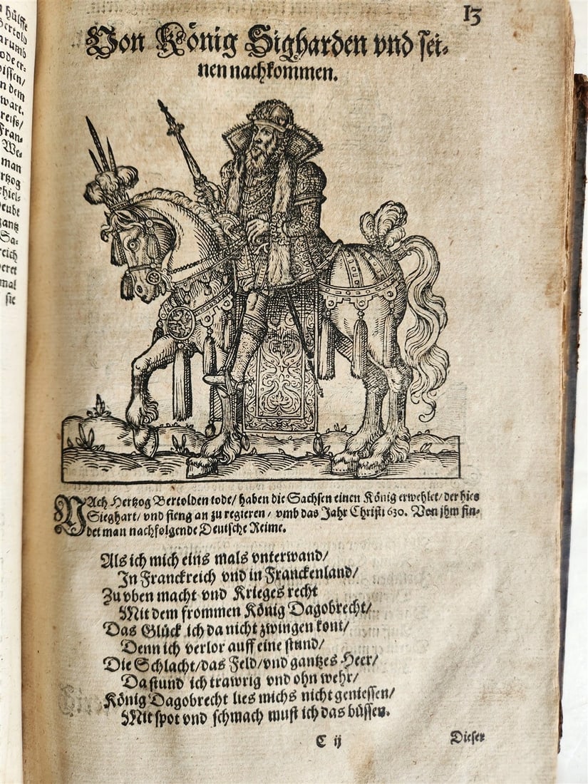 1584 GERMAN & ITALIAN HISTORICAL CHRONICLE ILLUSTRATED antique 16th cent. FOLIO - 11