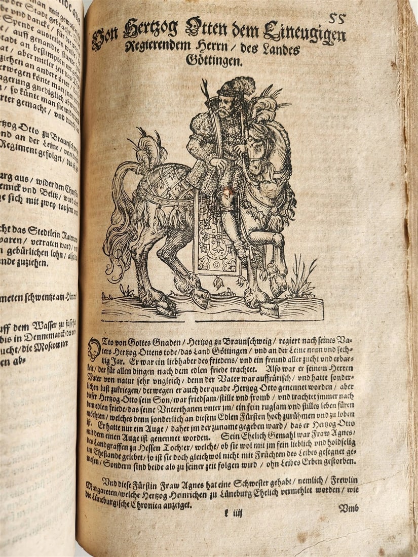 1584 GERMAN & ITALIAN HISTORICAL CHRONICLE ILLUSTRATED antique 16th cent. FOLIO - 14