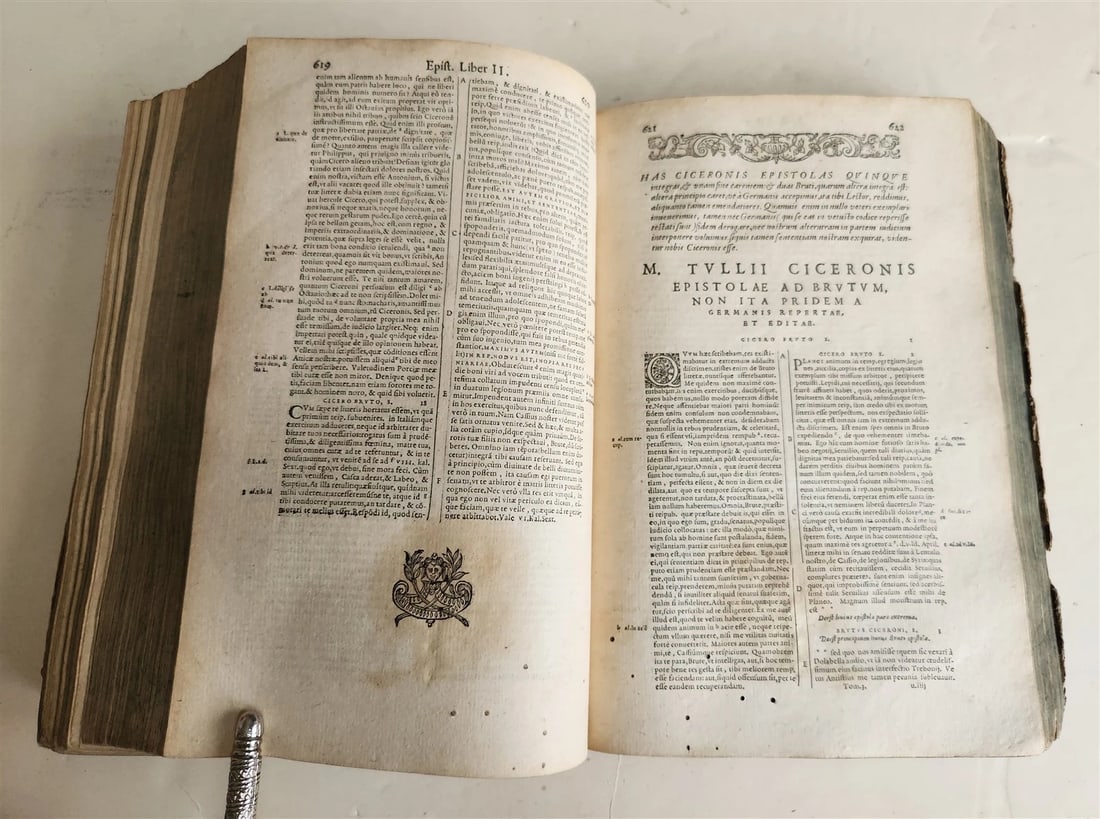 1588 CICERO antique 16th century Opera Omnia praeter hactenus vulgatam - 12