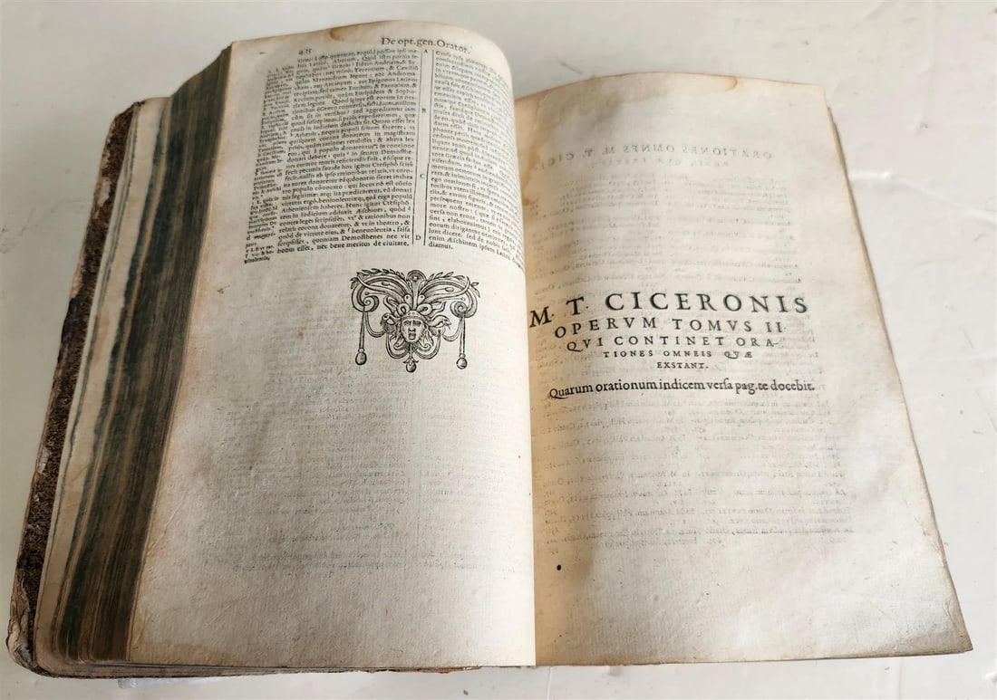 1588 CICERO antique 16th century Opera Omnia praeter hactenus vulgatam - 7