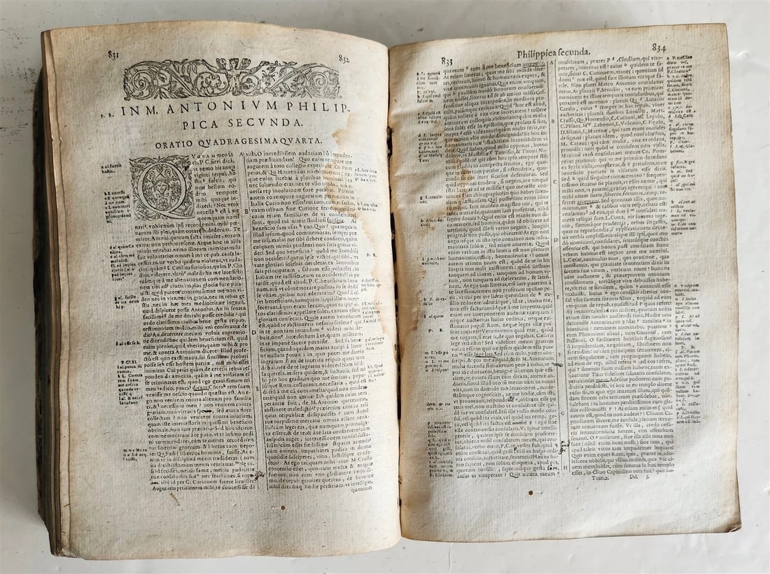 1588 CICERO antique 16th century Opera Omnia praeter hactenus vulgatam - 8